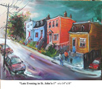 Late Evening in St. John's 1, Oil on Canvas